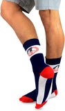 TeeHee Socks Men's 4th of July Cotton Crew I Love USA 4-Pack (50744)