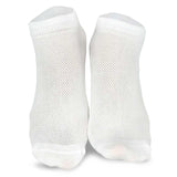 TeeHee Socks Women's Casual Polyester No Show White/Black 12-Pack (10051)