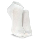 TeeHee Socks Men's Casual Polyester No Show Black, White 12-Pack (10051)