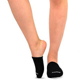 Womens Bamboo Toe Topper Liner Socks 5-Pack (Beige-Black) - TeeHee Socks