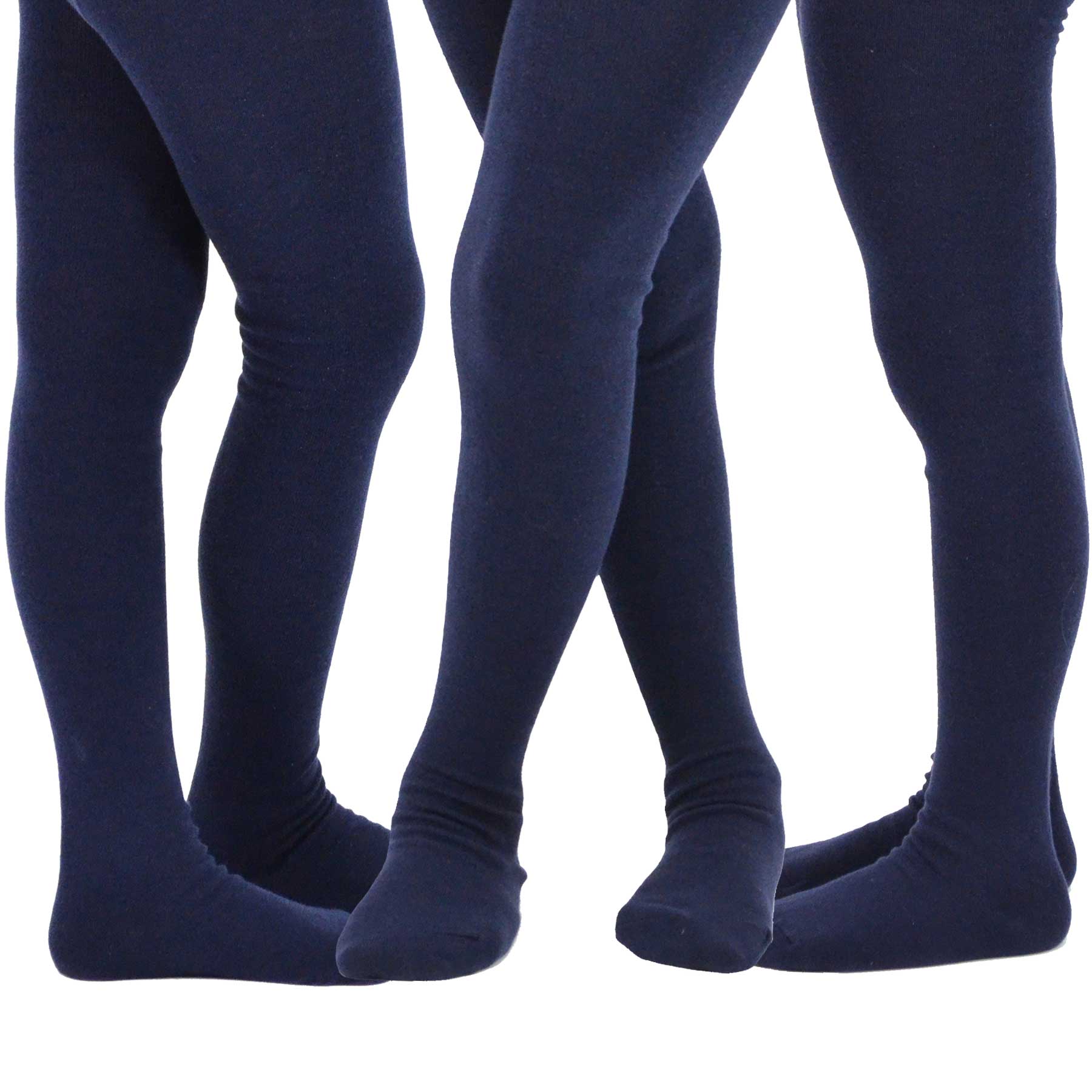 Wholesale Girls Cotton Tights in Navy. Flat Style. Great for School  Uniforms.