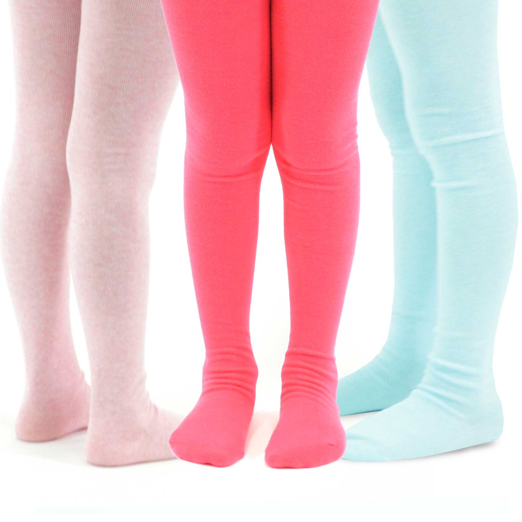 Girls Warm Thick Cotton Cute Heart Patterned Kids School Footed Tights  CT1006