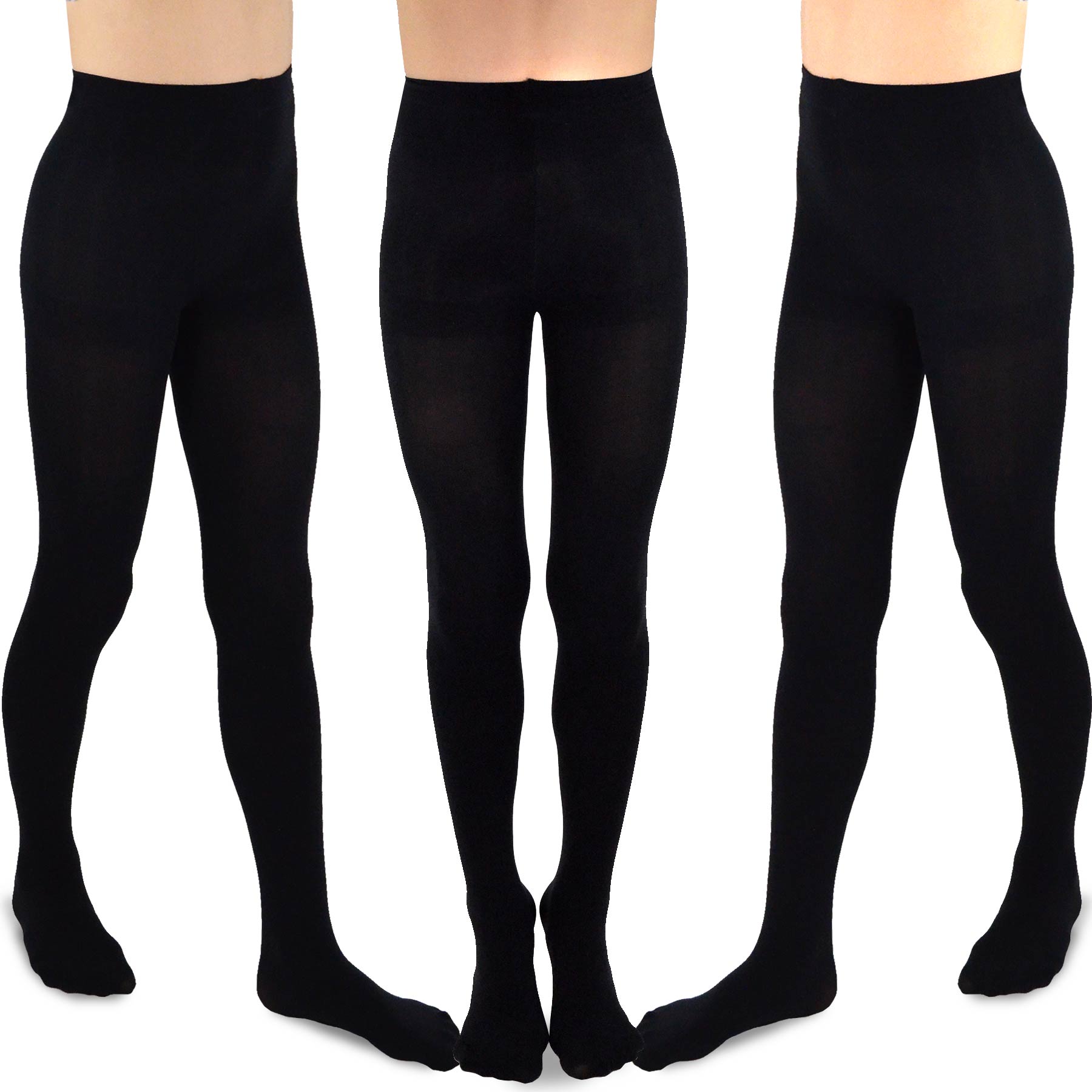  EVERSWE 3 Pairs Pack Girls Microfiber Tights (Black, 4-6):  Clothing, Shoes & Jewelry