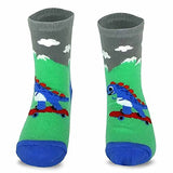 TeeHee Little Boys and Toddler Cotton Crew Socks 12 Pair Pack Gift Box (203537)