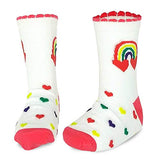TeeHee Little Girls Cotton Basic Crew Socks 12 Pair Pack (202627)