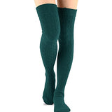 TeeHee Women's Fashion Over the Knee High Socks - 3 Pair Combo (Cable Cuff Basic Combo)