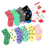 TeeHee Little Girls Cotton Basic Crew Socks 12 Pair Pack (202627)
