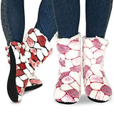 TeeHee Cute Comfy Cozy Fuzzy Slipper Socks for Women 2-Pack (R2029CRW)