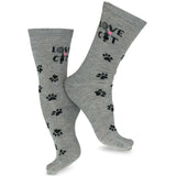 TeeHee Fun Dog and Cat Novelty Crew and Knee Hi Socks for Women and Men (N2116CAT)