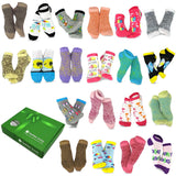 TeeHee Women's Colorful Fun Novelty Cotton Low Cut Ankle Socks with Gift Box - 20 Pair Pack (Floral) (12069)
