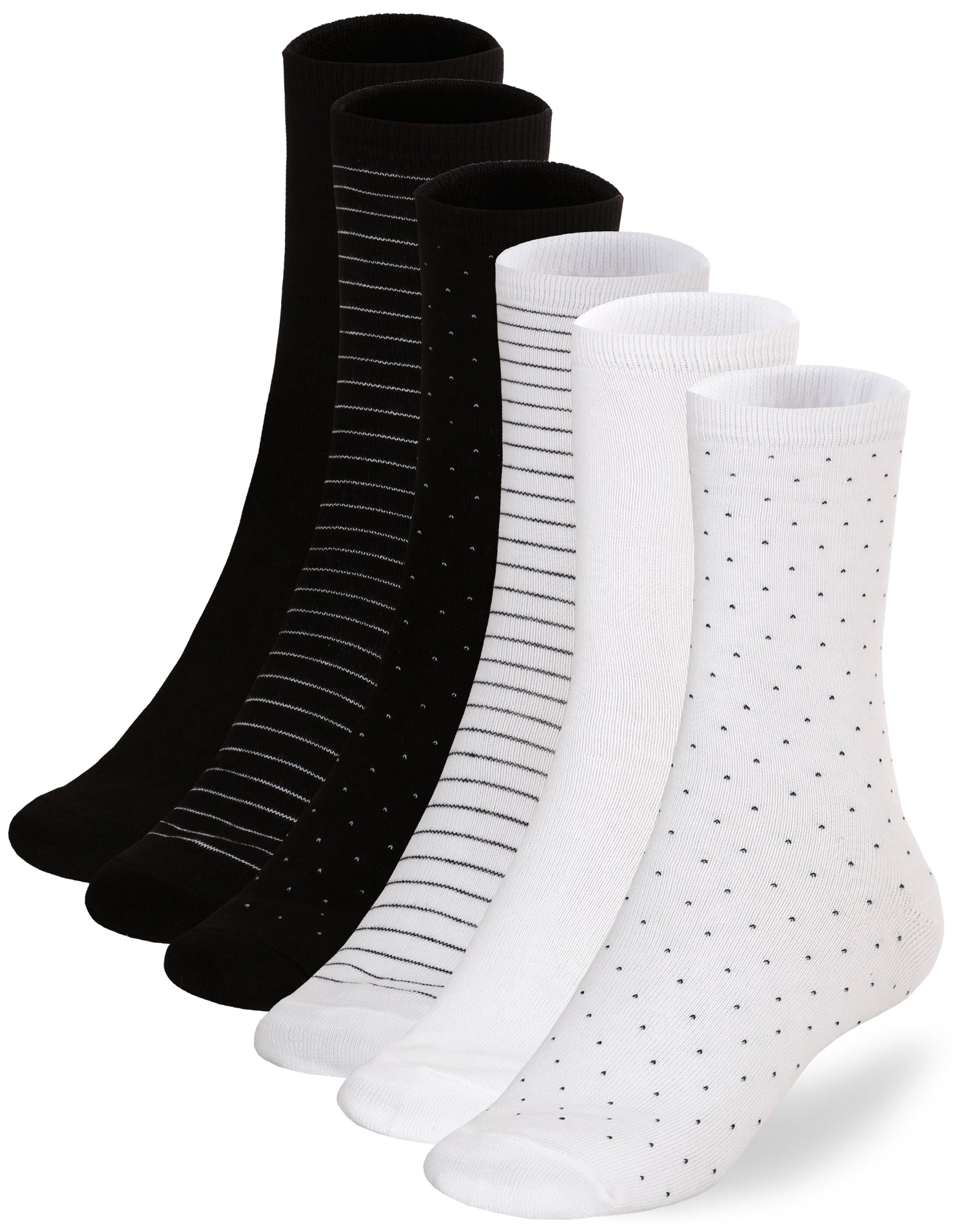 Socksmile Women's Ladies Value Cotton Crew Socks 6-pack (basic) ( BAS012013_6C07) Socksmile Women's Ladies Value Cotton Crew Socks 6-pack (basic) ( BAS012013_6C07)