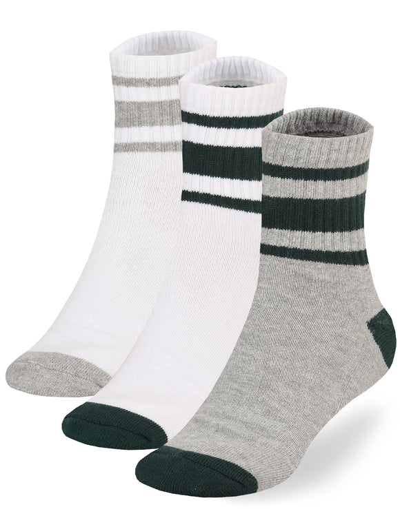 Socksmile - Men's sports cotton stripe socks 3-pack (BAS002_3C07_1013)