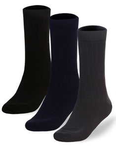 Socksmile Men's Cotton Crew socks 3-pack ( BAS004_3C07_1013)