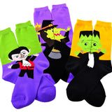 TeeHee Socks Women's Halloween Polyester Crew Assorted 3-Pack (10538)