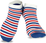 TeeHee Socks Women's 4th of July Cotton No Show I Love USA 6-Pack (11154)