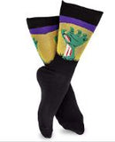 TeeHee Men's Crazy Fun Novelty Casual Crew Socks, 3 Pair (Monster Eyeball brain hand) N2124