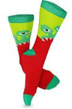 TeeHee Crazy Fun Novelty Casual Crew Socks for Women and Junior 6-Pair (Monster Friends) n212829