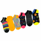 TeeHee Women's Colorful Fun Novelty Low Cut Ankle Socks - 12 Pair Pack (Butterfly Flower-Neon) (31067)