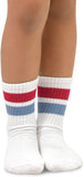 TeeHee Socks Kid's Casual Cotton Short Crew Sport Stripes 6-Pack (70055)