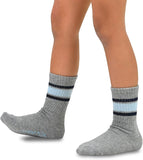 TeeHee Socks Kid's Casual Cotton Short Crew Sport Rib Stripes 6-Pack (70155)