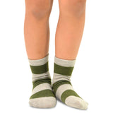 TeeHee Socks Kid's Casual Cotton Short Crew Rugby Stripes 6-Pack (70272)