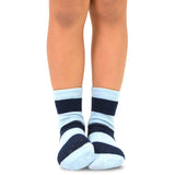 TeeHee Socks Kid's Casual Cotton Short Crew Rugby Stripes 6-Pack (70272)