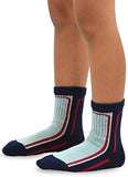 TeeHee Socks Little Boy's Casual Cotton Short Crew Bold Line 6-Pack (70876)