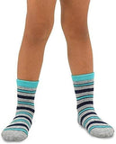 TeeHee Socks Little Boy's Casual Cotton Short Crew Stripe 6-Pack (70877)