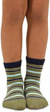 TeeHee Socks Little Boy's Casual Cotton Short Crew Stripe 6-Pack (70877)