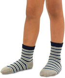 TeeHee Socks Little Boy's Casual Cotton Short Crew Stripe 6-Pack (70877)