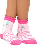 TeeHee Socks Little Girl's Casual Cotton Short Crew Butterfly 6-Pack (70923)