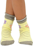 TeeHee Socks Little Girl's Casual Cotton Short Crew Butterfly 6-Pack (70923)