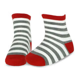 TeeHee Christmas Holiday Novelty Little Kids Crew Socks 3-Pair Reindeer Stripes Snowflake (K2114)