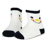 TeeHee Christmas Holiday Novelty Little Kids Crew Socks 3-Pair Santa Snowman Smile (K2115)