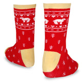 TeeHee Christmas Holiday Novelty Little Kids Crew Socks 3-Pair Tree-Bear-Snowflake (K2201)