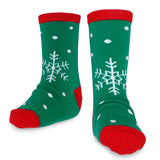 TeeHee Christmas Holiday Novelty Little Kids Crew Socks 3-Pair Santa-Deer-Snowflake (K2202)