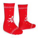 TeeHee Christmas Holiday Novelty Little Kids Crew Socks 4-Pair Teddy Bear-Candy Cane-Reindeer (K2203)