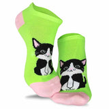 TeeHee Women's Colorful Fun Novelty Low Cut Ankle Socks - 12 Pair Pack (Pet-Animal) (N2003)