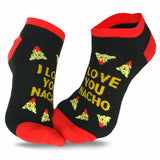 TeeHee Women's Colorful Fun Novelty Low Cut Ankle Socks - 12 Pair Pack (Food-Letter) (N2005)