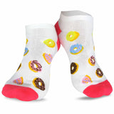 TeeHee Women's Colorful Fun Novelty Low Cut Ankle Socks - 12 Pair Pack (Food-Letter) (N2005)