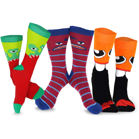 Fun Dress Crazy Socks Colorful Funny Novelty Casual Cotton Crew Socks for  Men