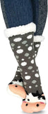 TeeHee Socks Women's Double Layered Polyester Assorted Crew 3-Pack (R1299)