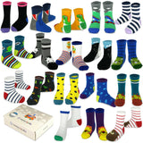 TeeHee Little Boys and Toddlers Casual Sports Novelty Cotton Crew Socks 18 Pair Pack Gift Box-Dinosaurs & Animals (203579)