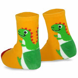 TeeHee Little Boys and Toddlers Casual Sports Novelty Cotton Crew Socks 18 Pair Pack Gift Box-Dinosaurs & Animals (203579)