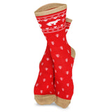 TeeHee Christmas and Holiday Fun Novelty Crew Socks for Women 3-Pairs (9-11, Tree-Bear-Snowflake) (2201)