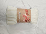 TeeHee Socks Women's Acrylic Leg Warmer Cable Knit with Rib 3-Pack  (Z04)
