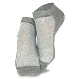 TeeHee Socks Junior's Casual Polyester No Show Black, Heather Grey (10051)