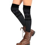 Women's Fashion Over the Knee High Socks - 4 Pair Combo (Nordic)