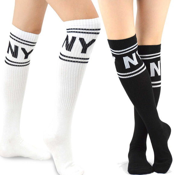 Women's Colorful Stripe Knee High Socks Set - Socks n Socks
