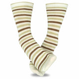TeeHee Socks Women's Casual Polyester Crew Thin Stripe 6-Pack (11188)